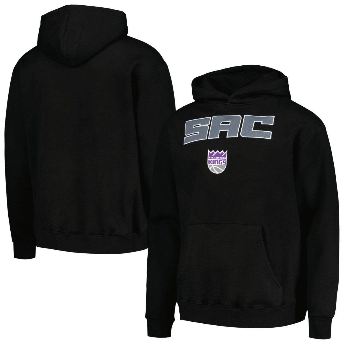 Sacramento Kings Stadium Essentials Unisex Terrace Pullover Hoodie - Black discount