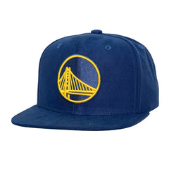 Golden State Warriors Sweet Suede Snapback Hat sale - Royal | Mitchell & Ness discount
