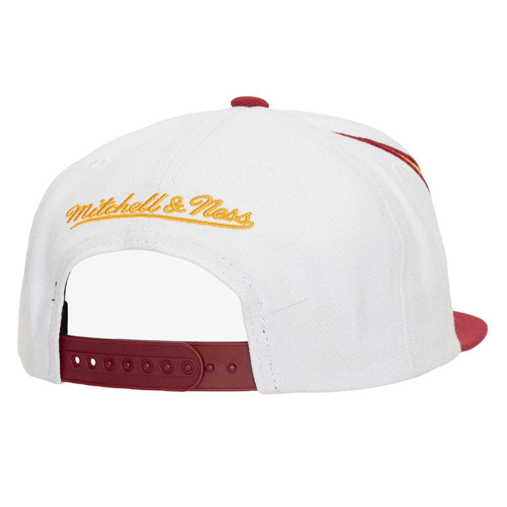 Miami Heat Waverunner Snapback Hat - White/Red | Mitchell & Ness cheap