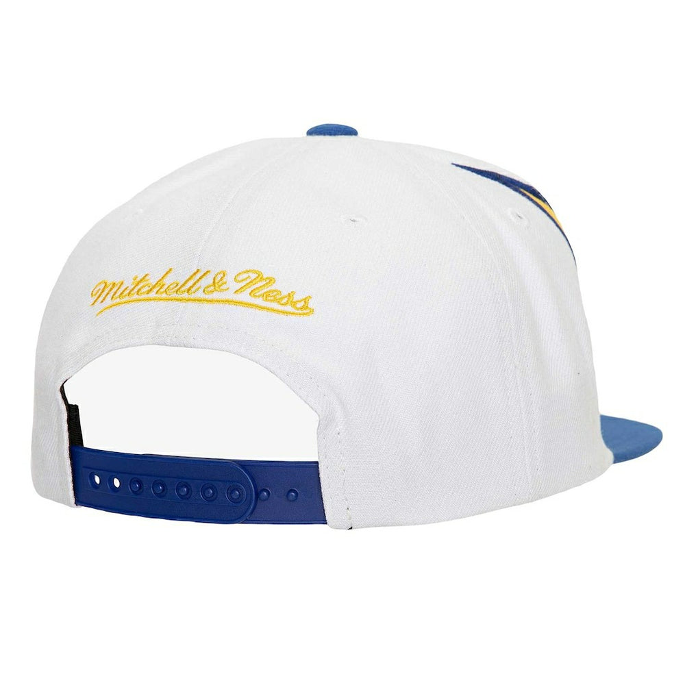 Golden State Warriors Waverunner Snapback Hat sale - White/Royal | Mitchell & Ness on sale