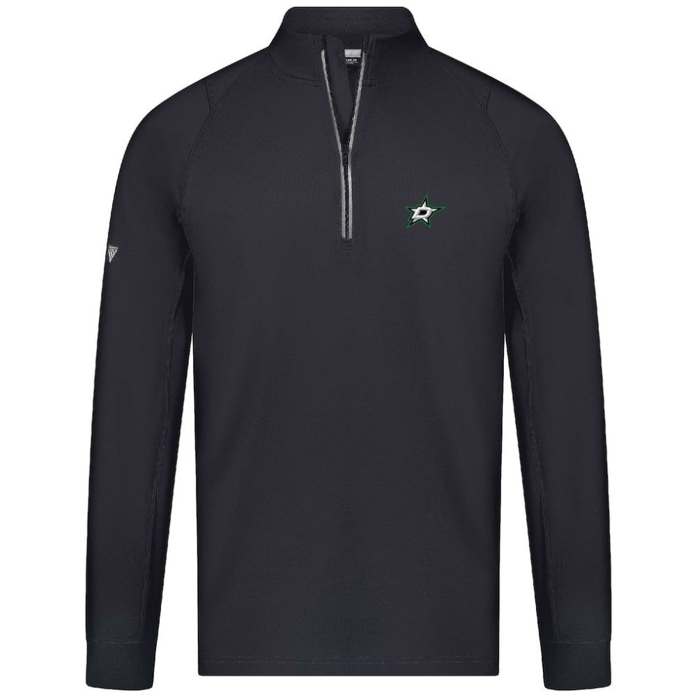 Dallas Stars Levelwear Theory Insignia Core Quarter-Zip Pullover Top Black