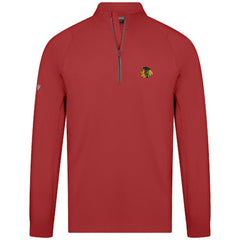 Chicago Blackhawks Levelwear Theory Insignia Core Quarter-Zip Pullover Top Red
