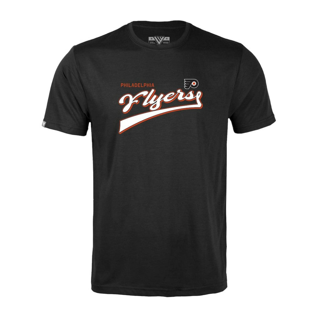 Philadelphia Flyers Levelwear Richmond Retro Script T-Shirt Black