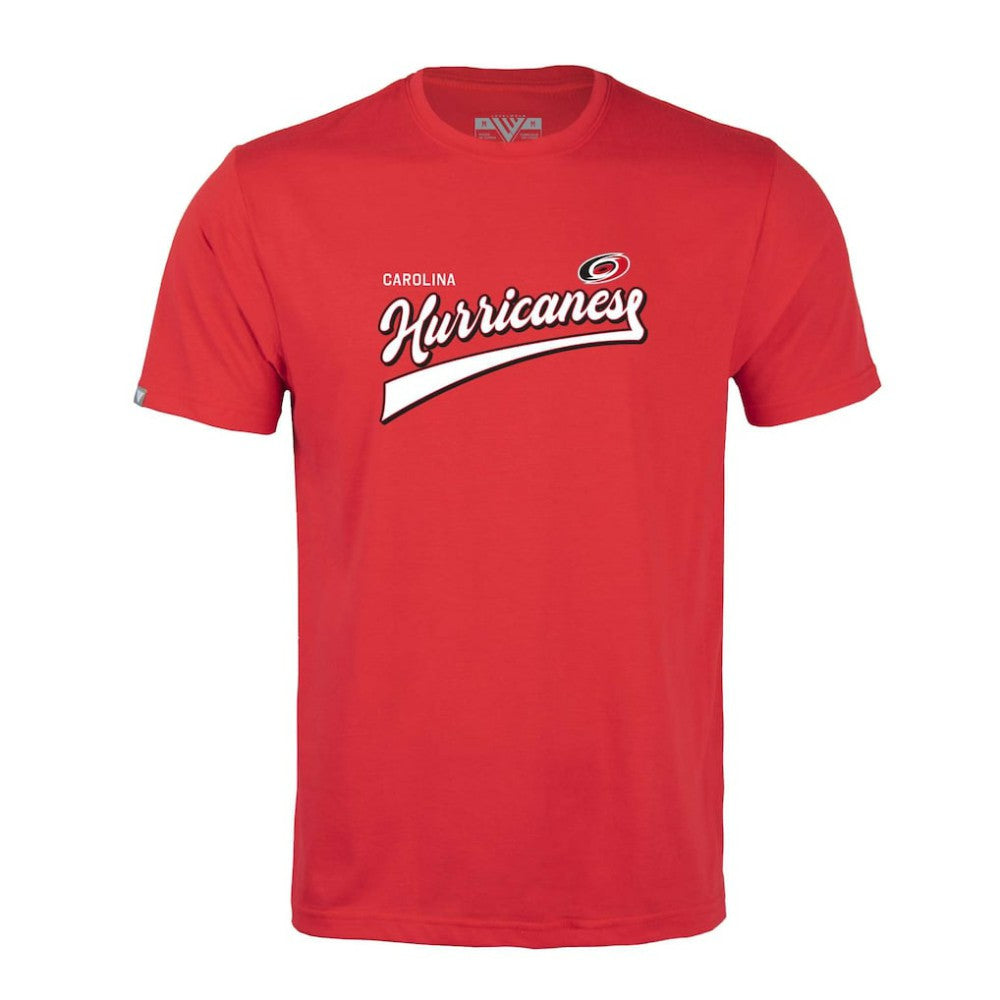 Carolina Hurricanes Levelwear Richmond Retro Script T-Shirt Red