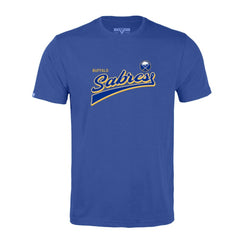 Buffalo Sabres Levelwear Richmond Retro Script T-Shirt Royal