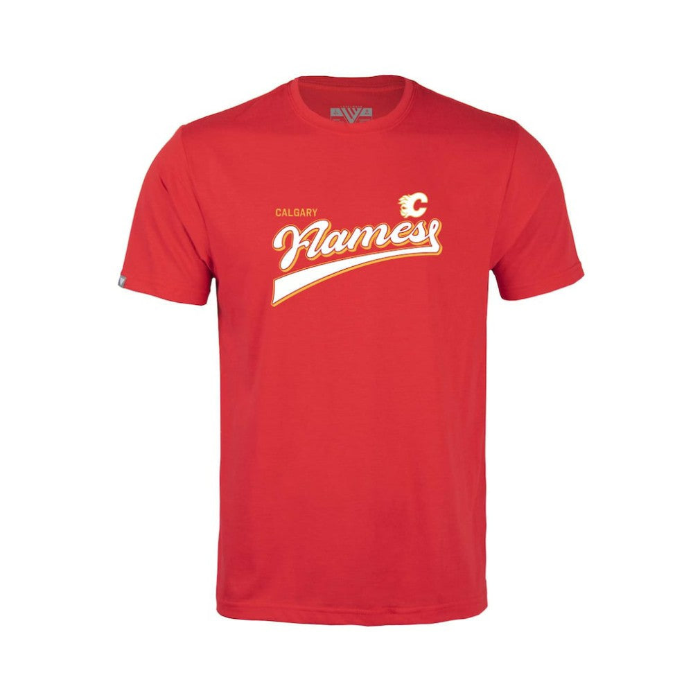Calgary Flames Levelwear Youth Little Richmond Retro Script T-Shirt Red
