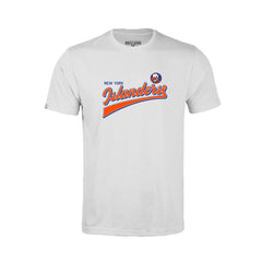 New York Islanders Levelwear Youth Little Richmond Retro Script T-Shirt White