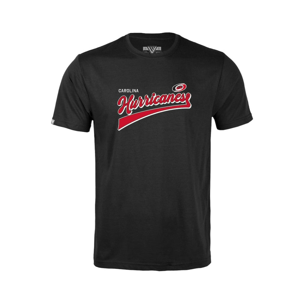 Carolina Hurricanes Levelwear Youth Little Richmond Retro Script T-Shirt Black