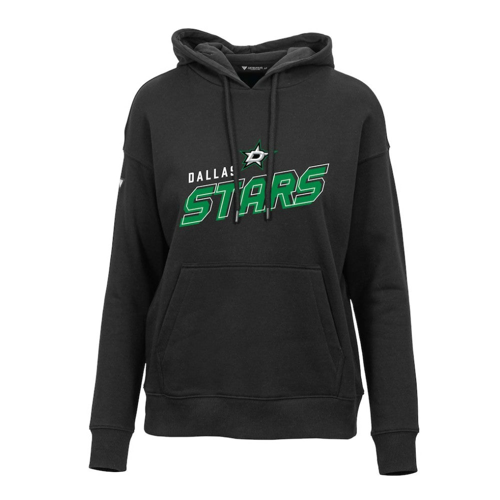 Dallas Stars Levelwear Women's Adorn Premier 2.0 Fleece Pullover Hoodie Black