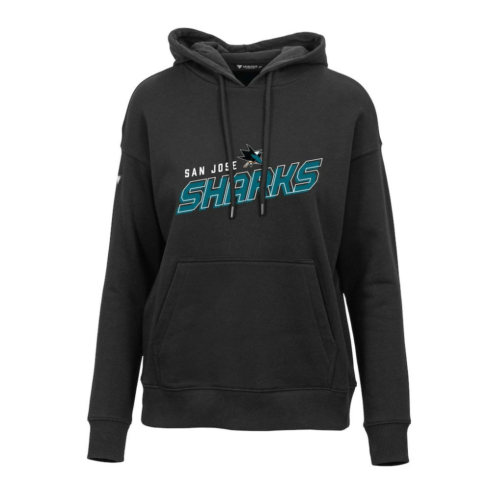 San Jose Sharks Levelwear Women's Adorn Premier 2.0 Fleece Pullover Hoodie Black