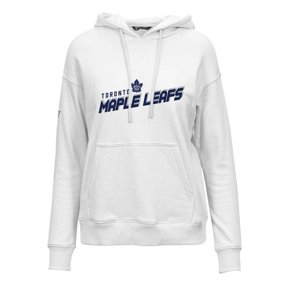Toronto Maple Leafs Levelwear Women's Adorn Premier 2.0 Fleece Pullover Hoodie White