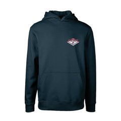 Colorado Avalanche Levelwear Youth Podium Club Patch 2.0 Fleece Pullover Hoodie Navy