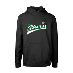 Dallas Stars Levelwear Youth Podium Retro Script Fleece Pullover Hoodie Black