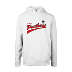 Florida Panthers Levelwear Youth Podium Retro Script Fleece Pullover Hoodie White