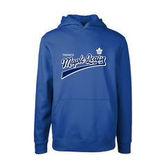 Toronto Maple Leafs Levelwear Youth Podium Retro Script Fleece Pullover Hoodie Blue