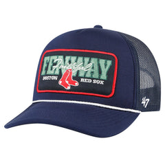 Boston Red Sox Local Patch Foam Front Trucker Adjustable Hat - Navy | 47 brand