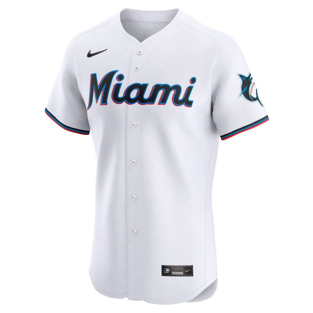 Eury Perez Miami Marlins Home Elite Player Jersey - White | Nike