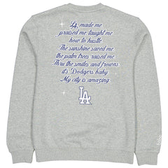 Women's Bella Dona x Los Angeles Dodgers Pullover Sweatshirt - Gray | New Era