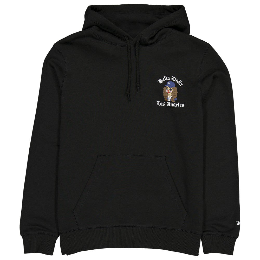 Women's Bella Dona x Los Angeles Dodgers Pullover Hoodie - Black | New Era