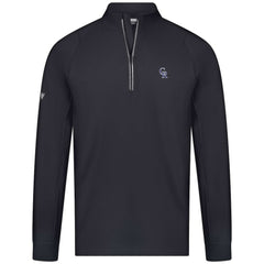Colorado Rockies Levelwear Theory Insignia Quarter-Zip Pullover - Black