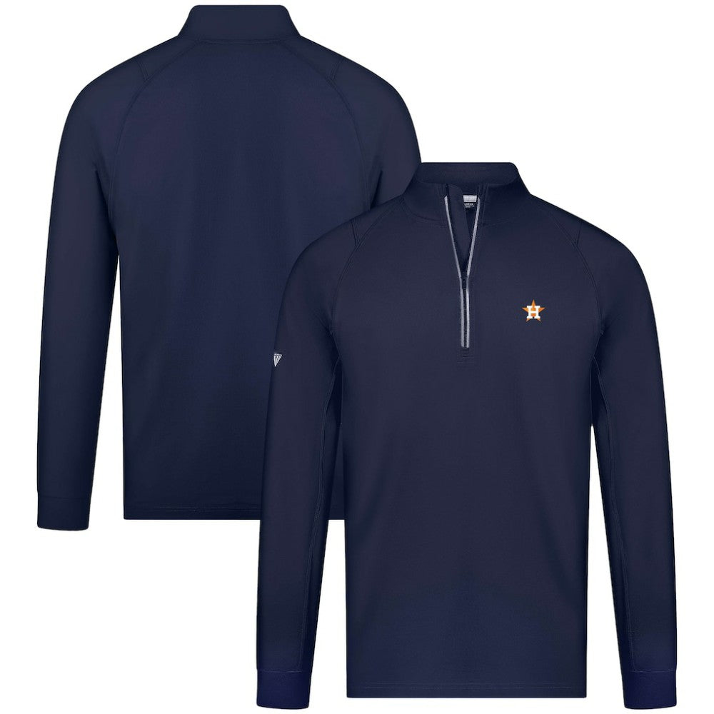 Houston Astros Levelwear Theory Insignia Quarter-Zip Pullover - Navy