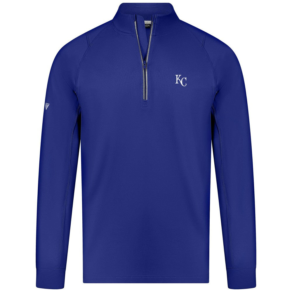 Kansas City Royals Levelwear Theory Insignia Quarter-Zip Pullover - Royal