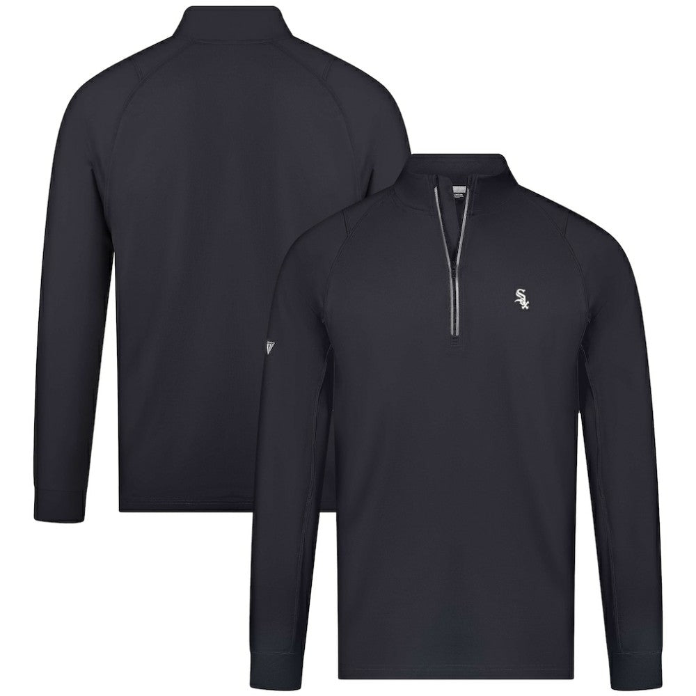 Chicago White Sox Levelwear Theory Insignia Quarter-Zip Pullover - Black