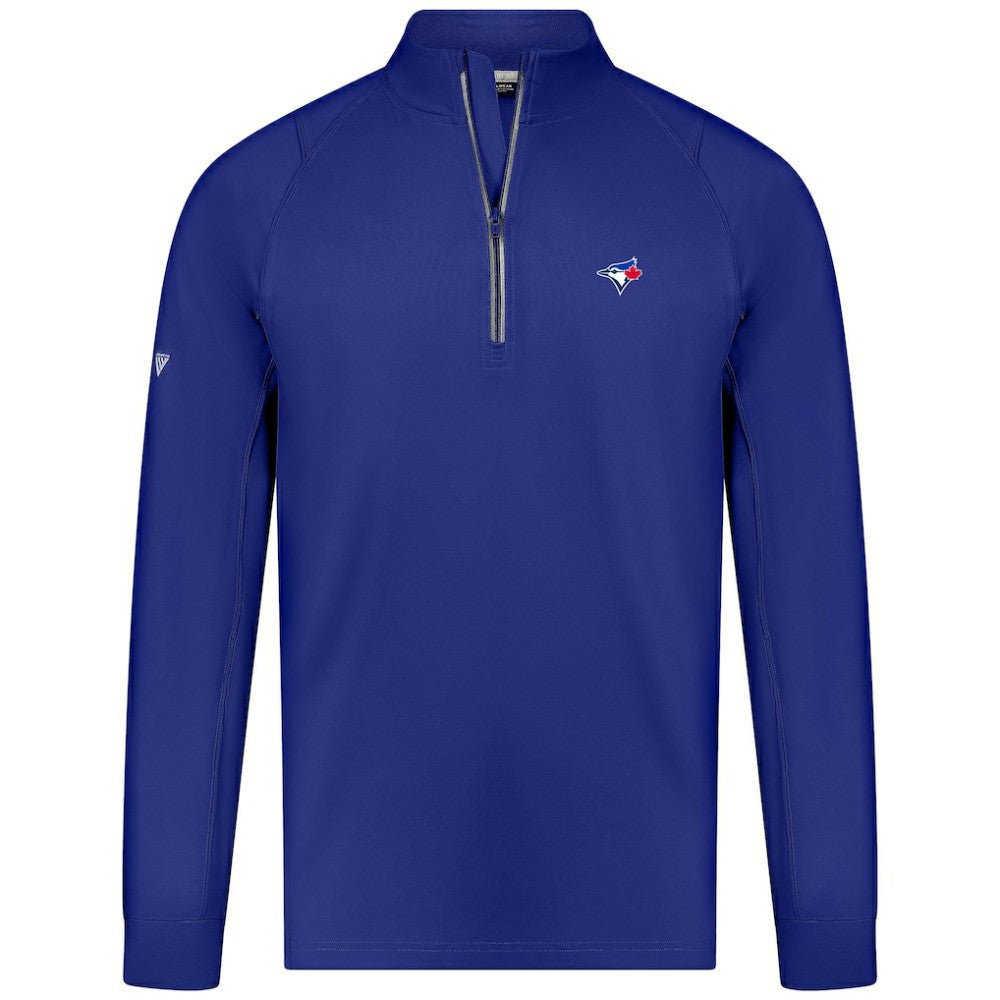 Toronto Blue Jays Levelwear Theory Insignia Quarter-Zip Pullover - Royal