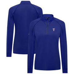 Texas Rangers Levelwear Women's Kinetic Insignia Quarter-Zip Pullover - Royal