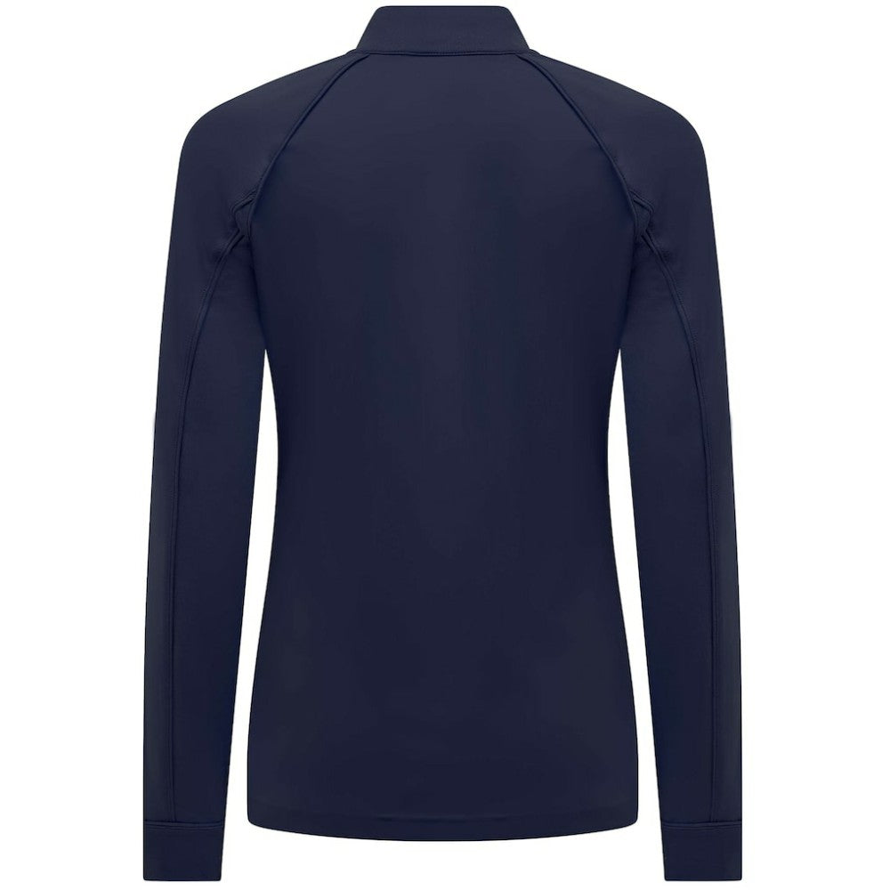 Atlanta Braves Levelwear Women's Kinetic Insignia Quarter-Zip Pullover - Navy