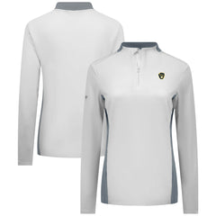 Milwaukee Brewers Levelwear Women's Moxie Insignia Quarter-Zip Pullover - White