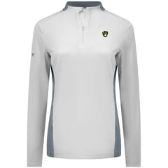 Milwaukee Brewers Levelwear Women's Moxie Insignia Quarter-Zip Pullover - White