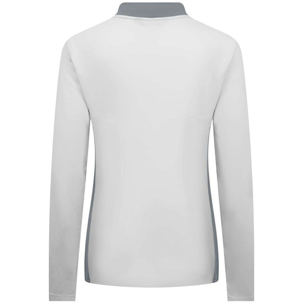 Milwaukee Brewers Levelwear Women's Moxie Insignia Quarter-Zip Pullover - White