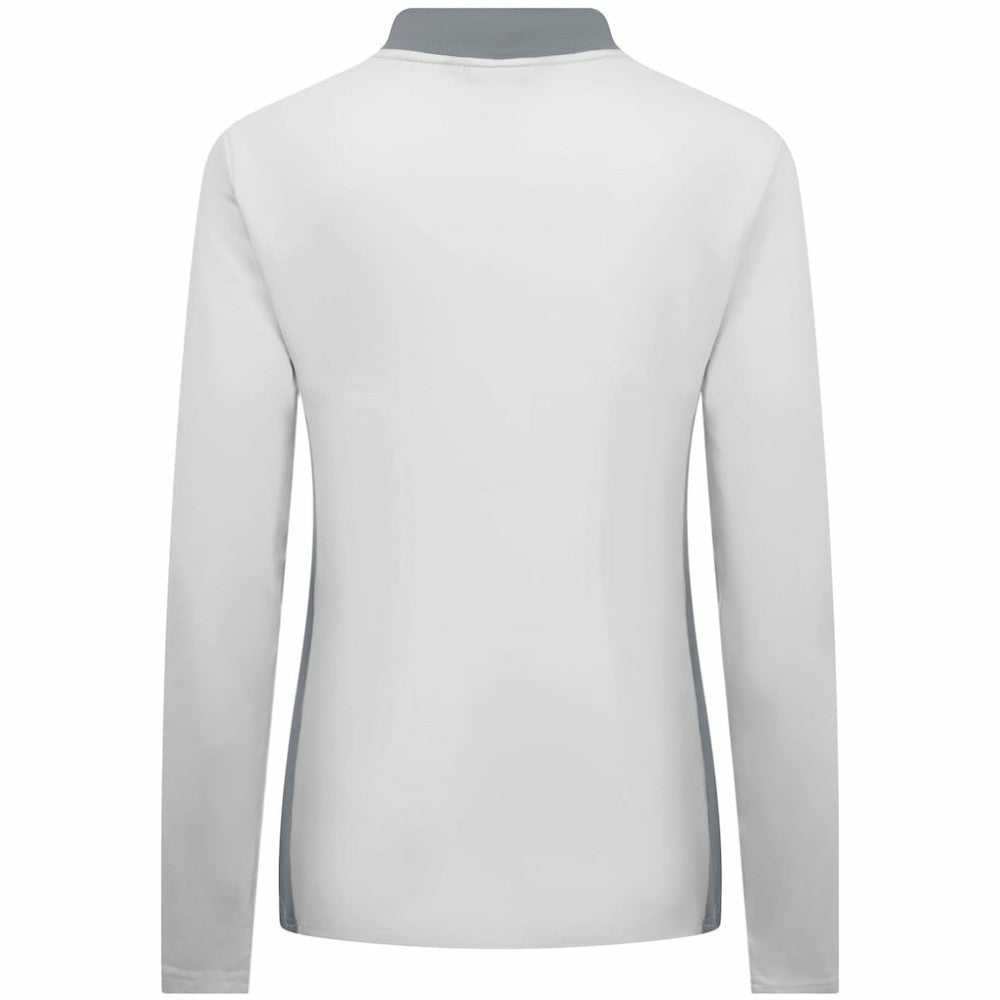Toronto Blue Jays Levelwear Women's Moxie Insignia Quarter-Zip Pullover - White