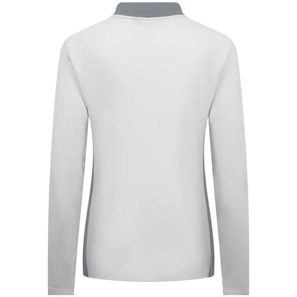 Chicago Cubs Levelwear Women's Moxie Insignia Quarter-Zip Pullover - White