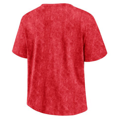 Washington Capitals Fanatics Women's Faded Wash T-Shirt Red