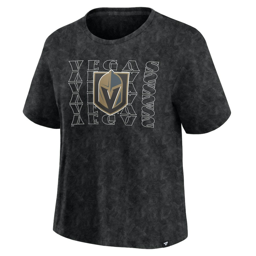 Vegas Golden Knights Fanatics Women's Faded Wash T-Shirt Black