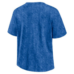 New York Rangers Fanatics Women's Faded Wash T-Shirt Blue