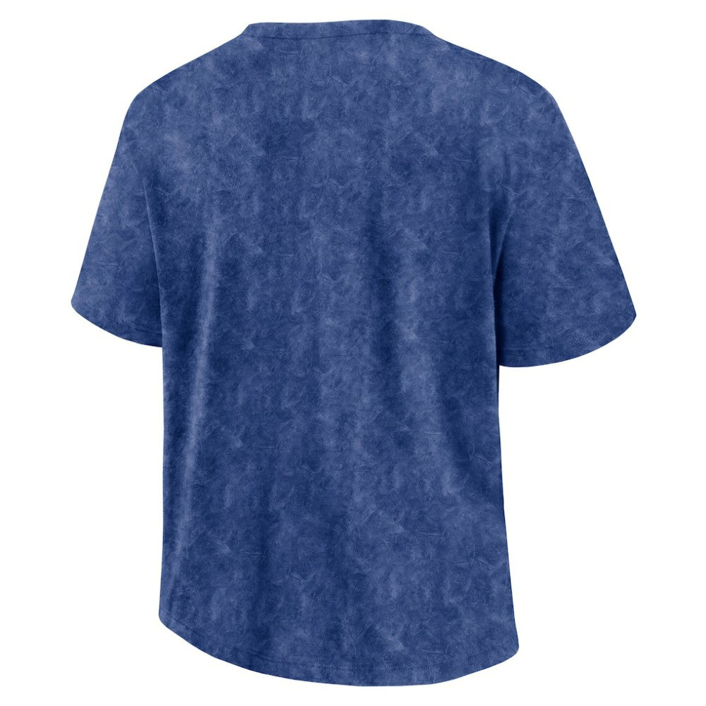 Tampa Bay Lightning Fanatics Women's Faded Wash T-Shirt Blue