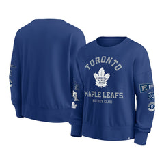 Toronto Maple Leafs Fanatics Women's Go Team Pullover Sweatshirt Blue