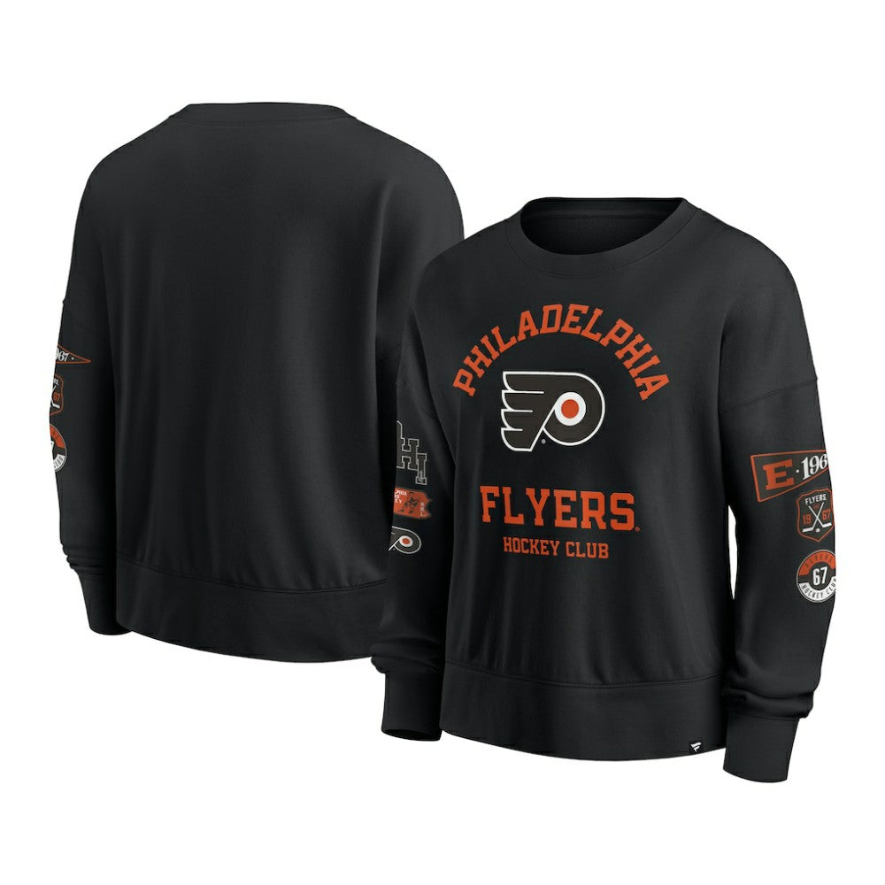 Philadelphia Flyers Fanatics Women's Go Team Pullover Sweatshirt Black