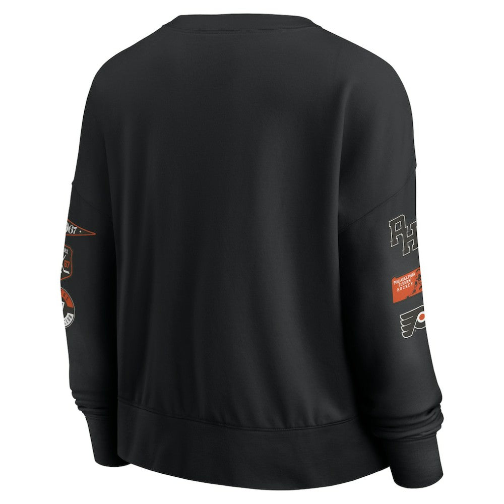 Philadelphia Flyers Fanatics Women's Go Team Pullover Sweatshirt Black