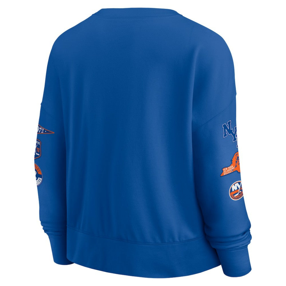 New York Islanders Fanatics Women's Go Team Pullover Sweatshirt Royal