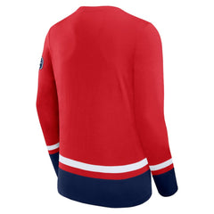 Washington Capitals Fanatics High Point Long Sleeve T-Shirt Red