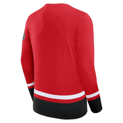 Chicago Blackhawks Fanatics High Point Long Sleeve T-Shirt Red