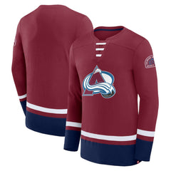 Colorado Avalanche Fanatics High Point Long Sleeve T-Shirt Burgundy