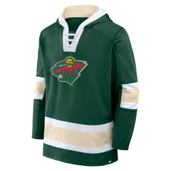 Minnesota Wild Fanatics Inside Line Fleece Pullover Hoodie- Green