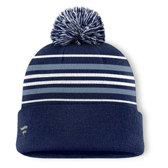 Dallas Cowboys Fundamental Striped Cuffed Knit Hat with Pom - Navy sale