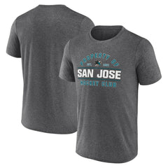 San Jose Sharks Fanatics Property Of T-Shirt Heather Charcoal