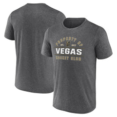 Vegas Golden Knights Fanatics Property Of T-Shirt Heather Charcoal